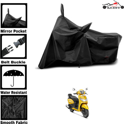 KEDIT Two Wheeler Cover for Universal For Bike(Pleasure, Black)