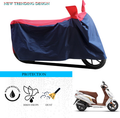 ANTHUB Waterproof Two Wheeler Cover for Hero(Maestro Electric, Black, Red)