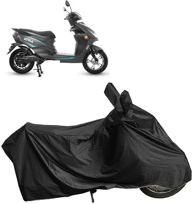 DIGGU Two Wheeler Cover for Hero(Electric Atria, Black)