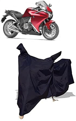 Amexride Two Wheeler Cover for Honda(VFR 1200F, Black)