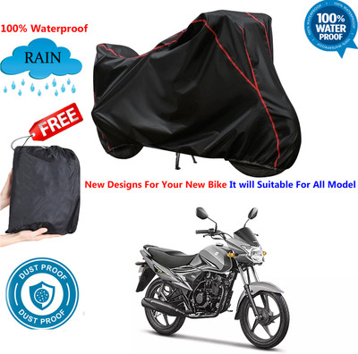 AutoGalaxy Waterproof Two Wheeler Cover for Suzuki(Hayate, Black)