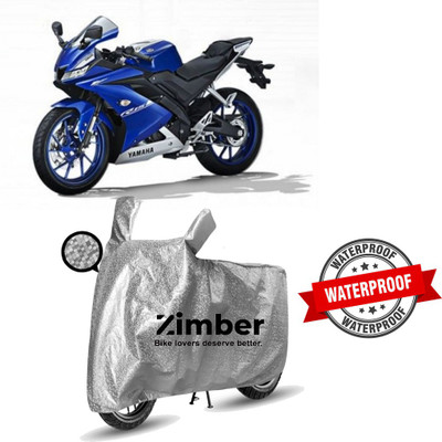 AutoRash Two Wheeler Cover for Yamaha(YZF R15 V3.0, Silver)