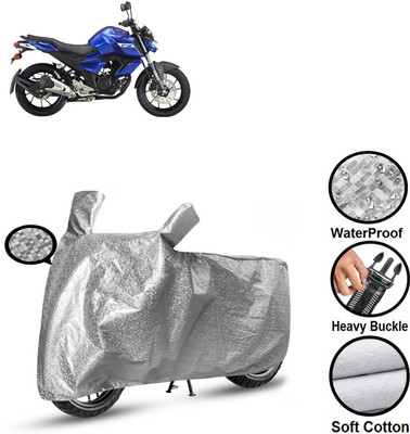 CODOKI Waterproof Two Wheeler Cover for Yamaha(FZ S V3.0 FI, Silver)