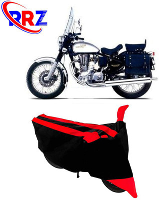 AutoGalaxy Waterproof Two Wheeler Cover for Royal Enfield(Machismo 350, Black, Red)