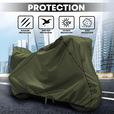 AutoGalaxy Waterproof Two Wheeler Cover for Hero(Pleasure, Green)