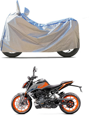 CODOKI Waterproof Two Wheeler Cover for KTM(200 Duke BS6, Silver)