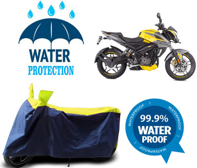 RTS COLLECTIONS Waterproof Two Wheeler Cover for Bajaj(Pulsar 200NS FI BS6, Multicolor)