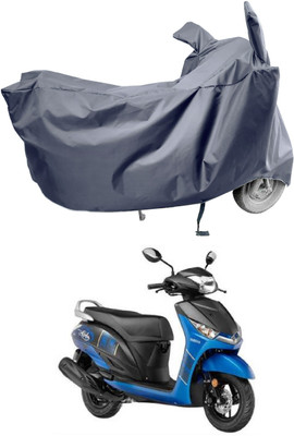 Amexride Two Wheeler Cover for Yamaha(Alpha BS6, Grey)