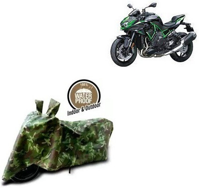 THE REAL ARV Waterproof Two Wheeler Cover for Kawasaki(ZH2, Multicolor)