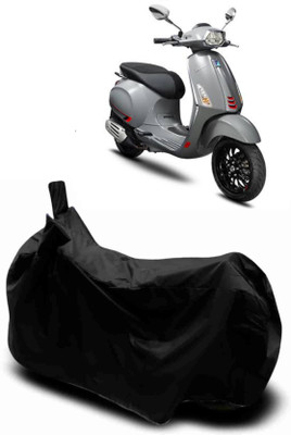 BigFly Waterproof Two Wheeler Cover for Vespa(E Sprint, Black)