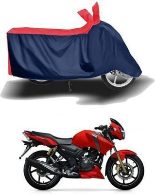 DeepShakshi AUTOMOTIVE Waterproof Two Wheeler Cover for TVS(Apache RTR 160, Red, Blue)