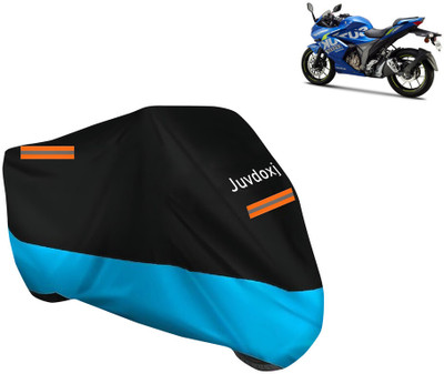 Juvdoxj Waterproof Two Wheeler Cover for Suzuki(Gixxer Special Edition BS6, Blue)
