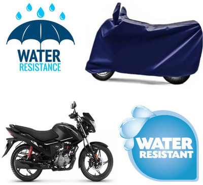 Mdstar Waterproof Two Wheeler Cover for Hero(Glamour Programmed FI BS6, Blue)
