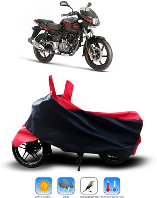 KEDIT Two Wheeler Cover for Bajaj(Pulsar 180 DTS-i, Red)