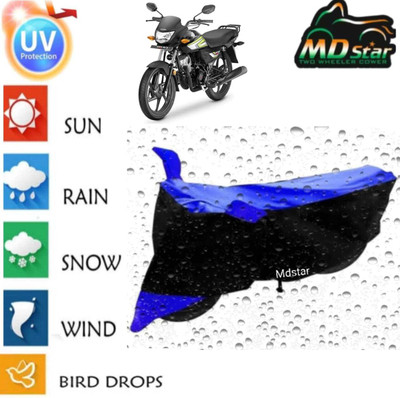 Mdstar Waterproof Two Wheeler Cover for Techo Electra(Electric Flash BS6, Blue)