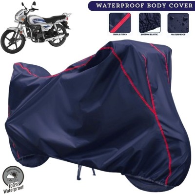 MADAFIYA Two Wheeler Cover for Hero(Splendor Plus, Blue, Red)