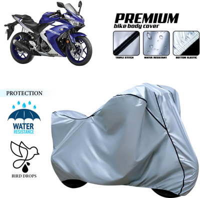PAGORA Waterproof Two Wheeler Cover for Yamaha(YZF R3, Silver)