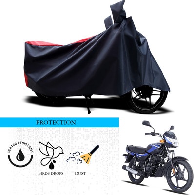 ANTHUB Waterproof Two Wheeler Cover for Bajaj(CT100, Black, Red)