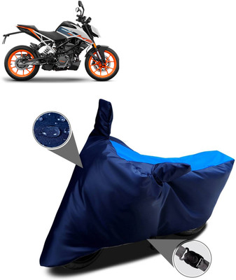 AutoGalaxy Waterproof Two Wheeler Cover for KTM(125 Duke, Blue)