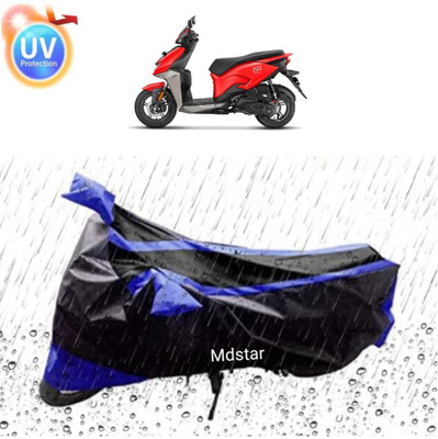 Mdstar Waterproof Two Wheeler Cover for TVS(Pulsar, Blue, Black)