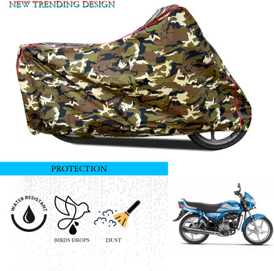 ANTHUB Waterproof Two Wheeler Cover for Hero(HF Deluxe i3s, Multicolor)