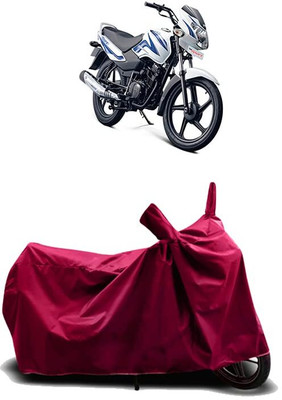 KEDIT Two Wheeler Cover for TVS(Sport, Maroon)