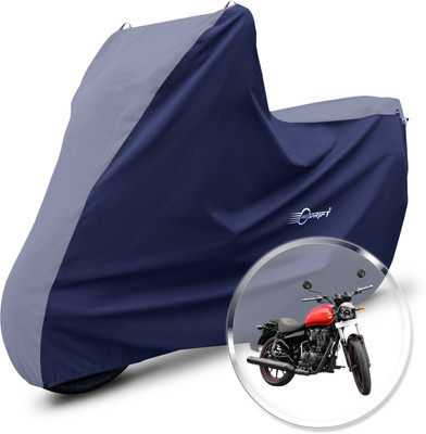 Neodrift Two Wheeler Cover for Royal Enfield(Thunderbird 350, Grey, Blue)