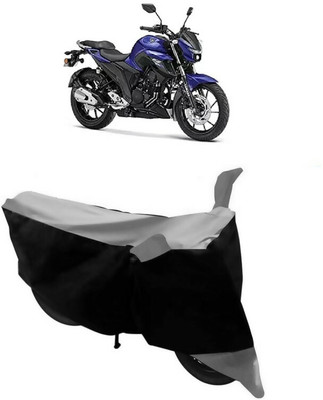 GANPRA Two Wheeler Cover for Yamaha(FZ 25, Black, Grey)