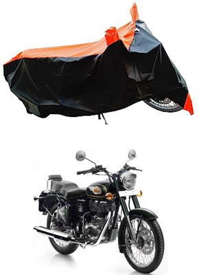 VESMEI Two Wheeler Cover for Royal Enfield(Electra 4S, Orange)