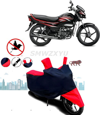 smwzxyu Waterproof Two Wheeler Cover for Hero(Splendor I Smart, Red, Blue)