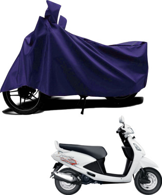 KEDIT Waterproof Two Wheeler Cover for Hero(Pleasure Plus, Blue)