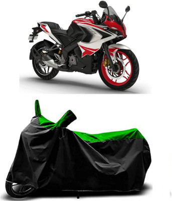 OliverX Waterproof Two Wheeler Cover for Bajaj(Pulsar 200 NS DTS-i, Green)