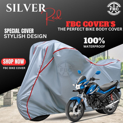 FBC Waterproof Two Wheeler Cover for Honda(Livo, Silver, Red)