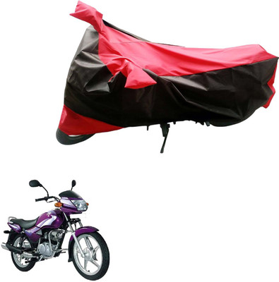 Mdstar Waterproof Two Wheeler Cover for TVS(Star City, Black, Red)