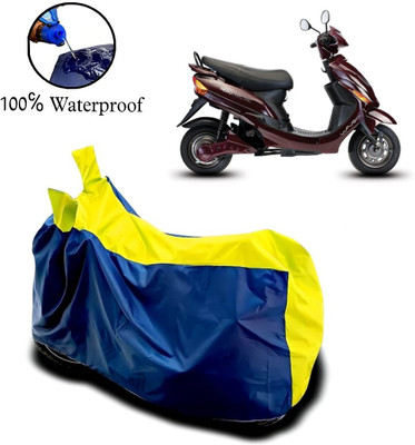 rakku Waterproof Two Wheeler Cover for Hero(Electric Wave Dx, Yellow, Blue)
