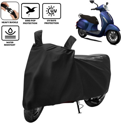 BOTAUTO Two Wheeler Cover for Bajaj(Chetak, Blue)