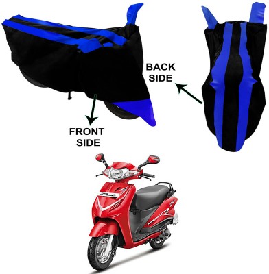 RWT Two Wheeler Cover for Hero(Duet, Black, Blue)