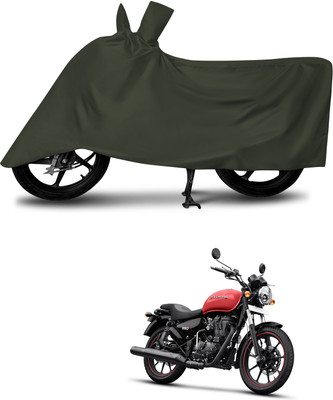 aosis Waterproof Two Wheeler Cover for Royal Enfield(Meteor 350, Green)