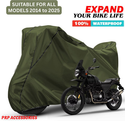 PRPaccessories Waterproof Two Wheeler Cover for Royal Enfield(Himalayan, Green, Black)