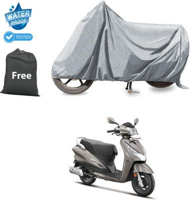 CODOKI Waterproof Two Wheeler Cover for Hero(Destini 125, Silver)