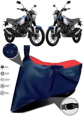 SK AUTO Waterproof Two Wheeler Cover for Bajaj(Red, Blue)