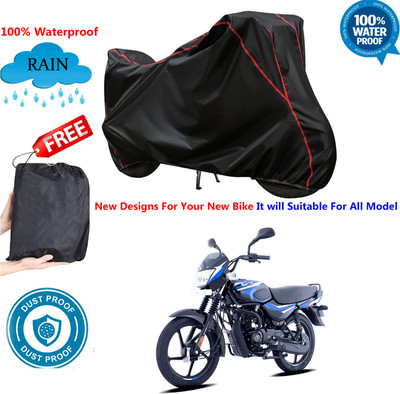 AutoGalaxy Waterproof Two Wheeler Cover for Bajaj(CT100, Black)