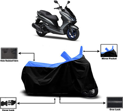 Amexride Two Wheeler Cover for Yamaha(Majesty S 155 maxi BS6, Multicolor)
