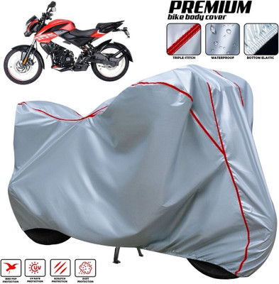 xodi Waterproof Two Wheeler Cover for Bajaj(Pulsar 200 NS DTS-i, Silver, Red, Multicolor)