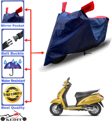 AASHTIK MART Two Wheeler Cover for Honda(Activa 5G, Red, Blue)
