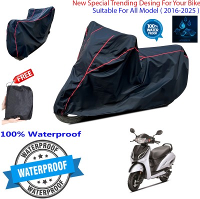 OliverX Waterproof Two Wheeler Cover for Honda(Activa 5G, Black)