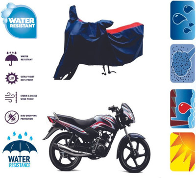 Mdstar Waterproof Two Wheeler Cover for TVS(Sport ES BS6, Red, Blue)