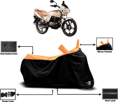 Amexride Two Wheeler Cover for LML(Freedom LS, Orange)