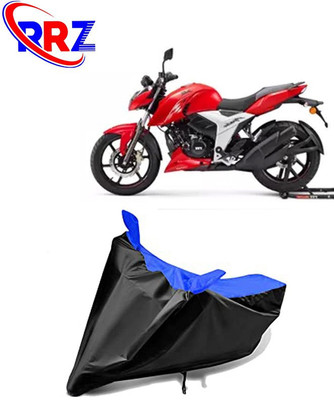 RRZ Waterproof Two Wheeler Cover for TVS(Apache, Black, Blue)