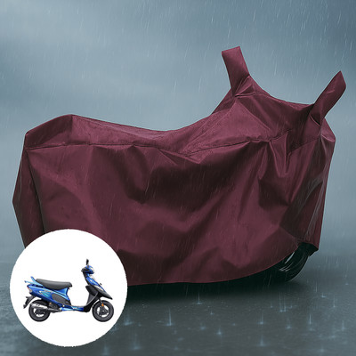CODOKI Waterproof Two Wheeler Cover for TVS(Scooty Pep Plus, Maroon)